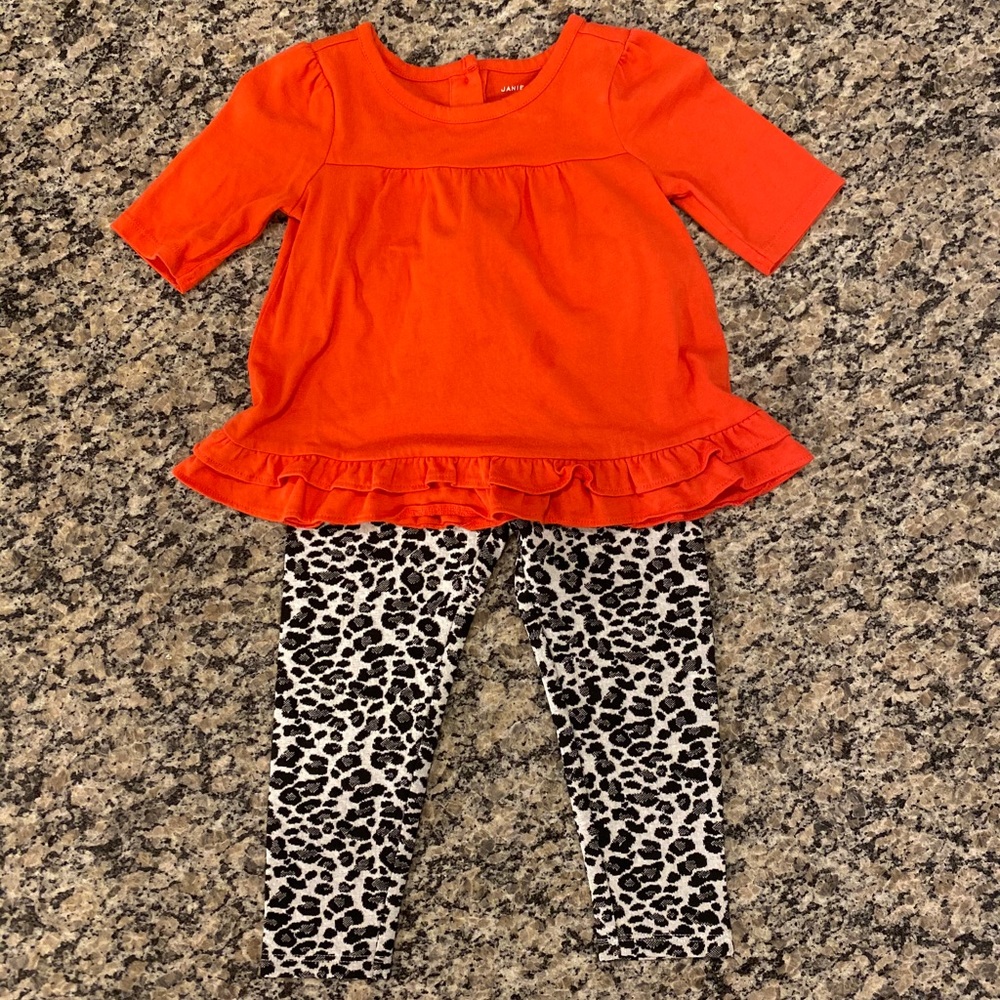 Janie & Jack Leopard Print Outfit